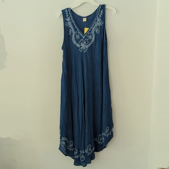 NWT Beach by Exist Embroided Coverup Dress - Picture 1 of 3